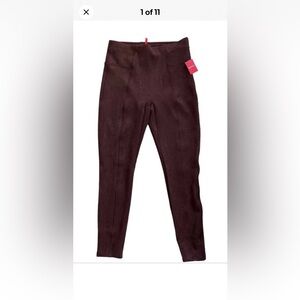 SPANX Women's Dark Brown burgundy  Skinny Pants size small petite